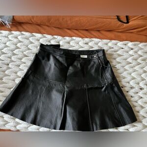 Vintage Leather Skirt